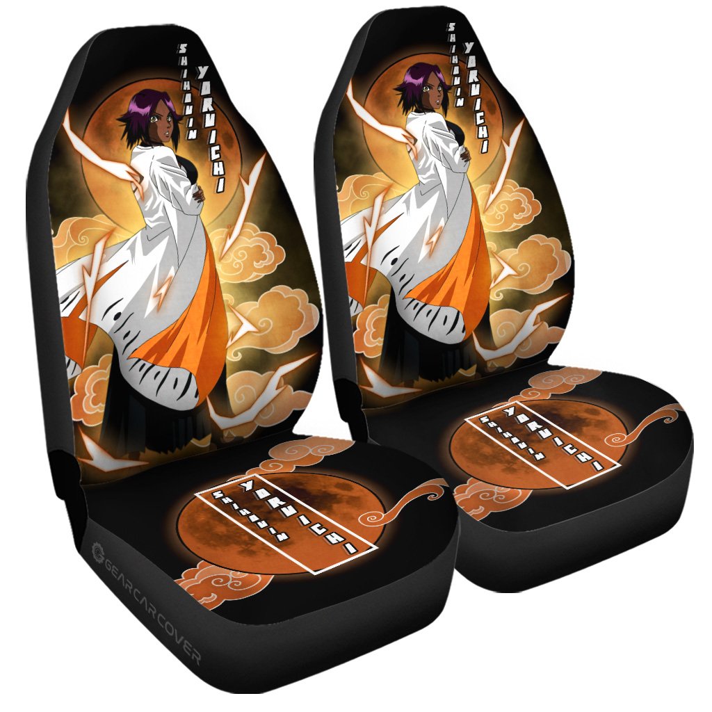 Shihouin Yoruichi Car Seat Covers Custom Bleach Anime Car Interior Accessories - Gearcarcover - 3