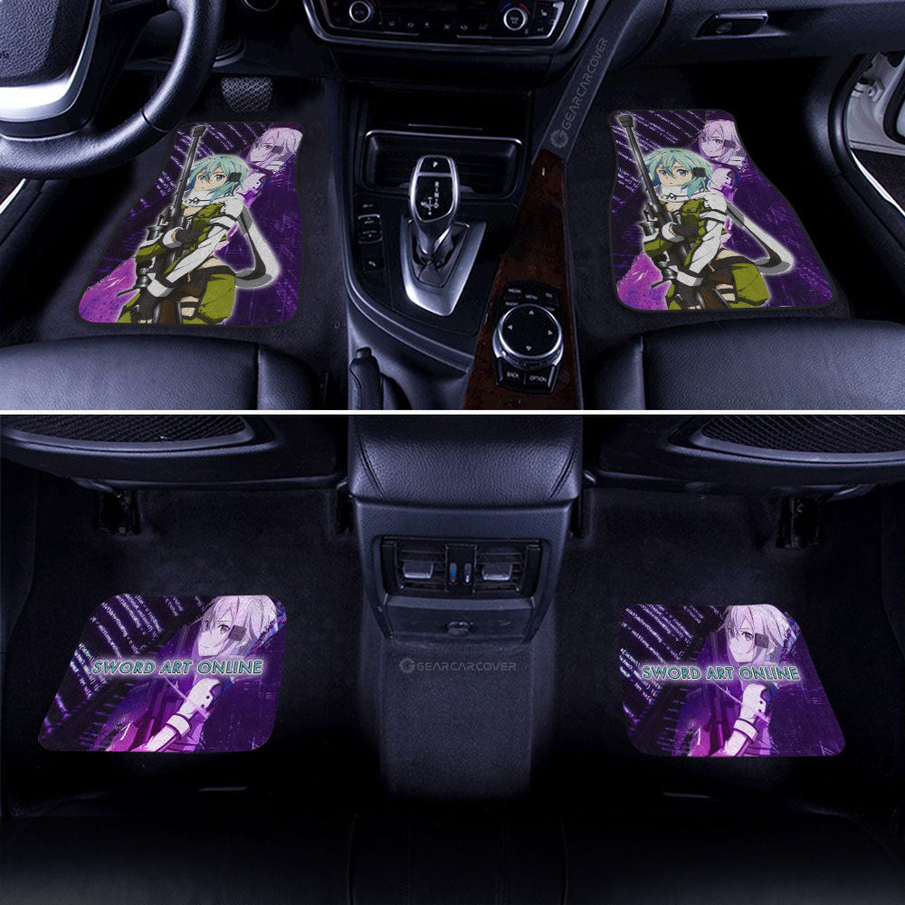 Shino Asada (Sinon) Car Floor Mats Custom Sword Art Online Anime - Gearcarcover - 2