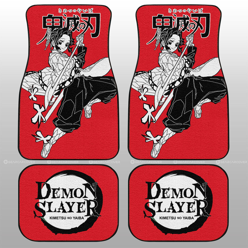 Shinobu Kocho Car Floor Mats Custom Demon Slayer Anime Car Accessories Manga Style For Fans - Gearcarcover - 2