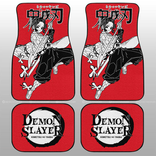 Shinobu Kocho Car Floor Mats Custom Demon Slayer Anime Car Accessories Manga Style For Fans - Gearcarcover - 2