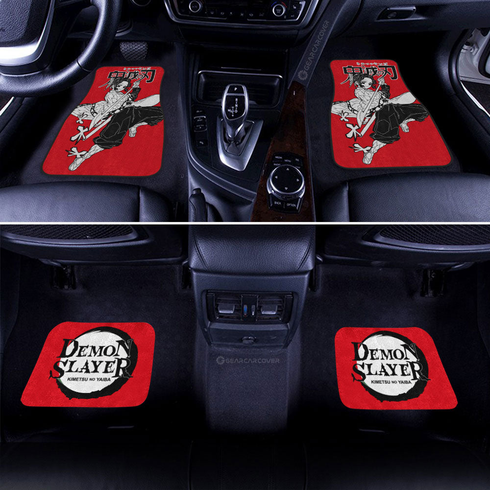 Shinobu Kocho Car Floor Mats Custom Demon Slayer Anime Car Accessories Manga Style For Fans - Gearcarcover - 3