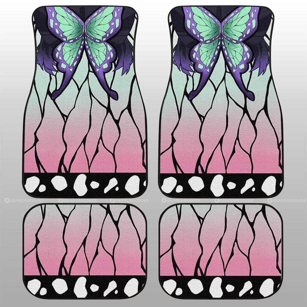 Shinobu Uniform Car Floor Mats Custom Hairstyle Demon Slayer Anime Car Interior Accessories - Gearcarcover - 2