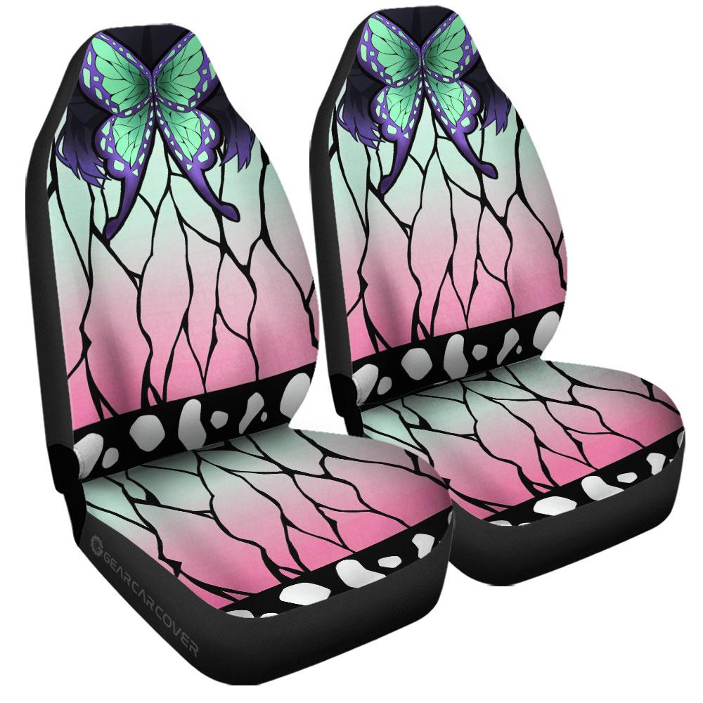 Shinobu Uniform Car Seat Covers Custom Hairstyle Demon Slayer Anime Car Interior Accessories - Gearcarcover - 3