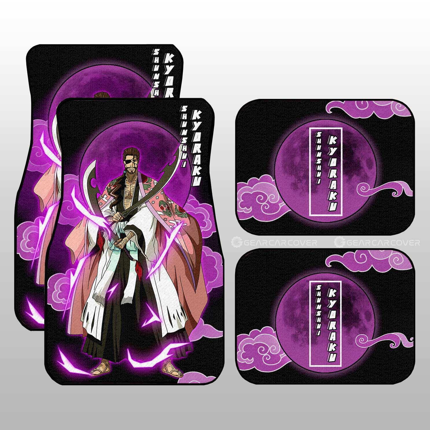 Shunsui Kyoraku Car Floor Mats Custom Anime Bleach Car Accessories - Gearcarcover - 1
