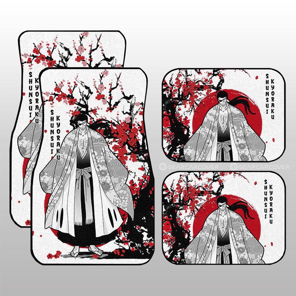 Shunsui Kyoraku Car Floor Mats Custom Japan Style Anime Bleach Car Interior Accessories - Gearcarcover - 1