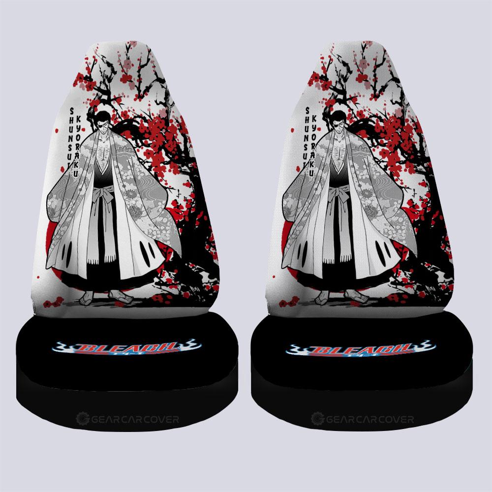 Shunsui Kyoraku Car Seat Covers Custom Japan Style Anime Bleach Car Interior Accessories - Gearcarcover - 4