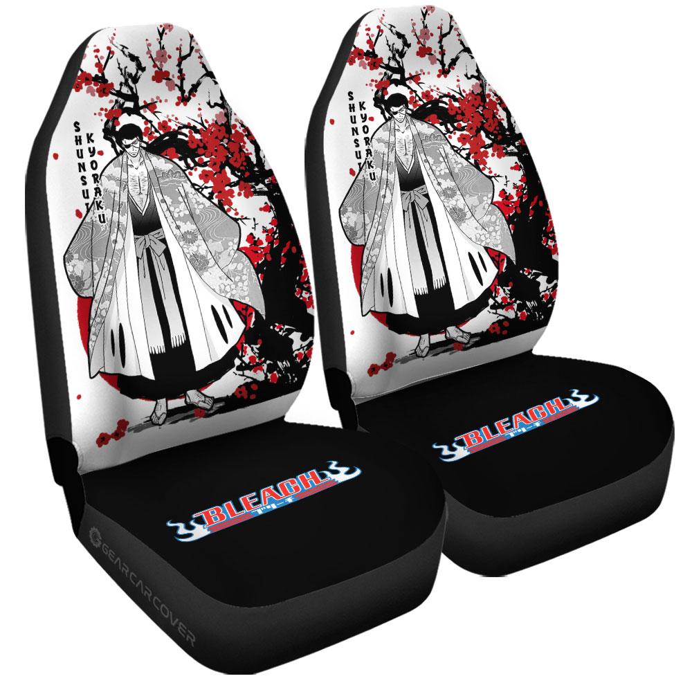 Shunsui Kyoraku Car Seat Covers Custom Japan Style Anime Bleach Car Interior Accessories - Gearcarcover - 3