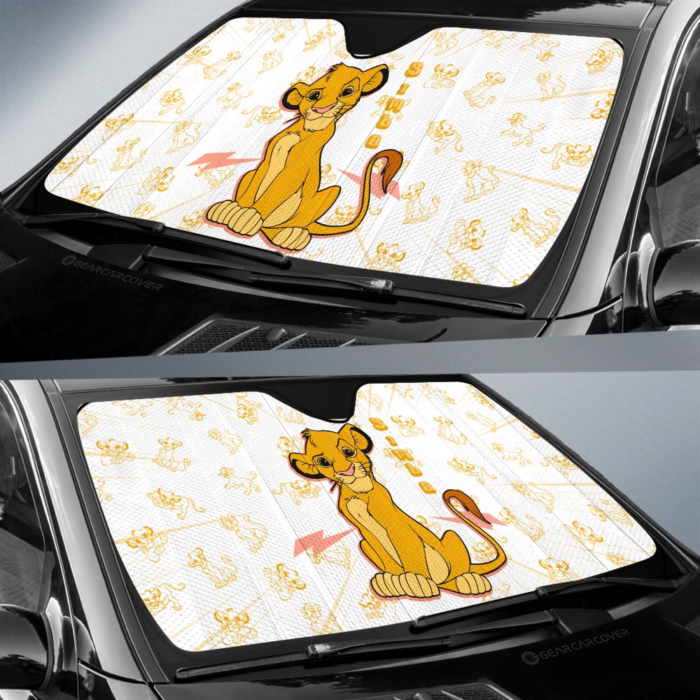 Simba Car Sunshade Custom Cartoon Car Accessories - Gearcarcover - 2