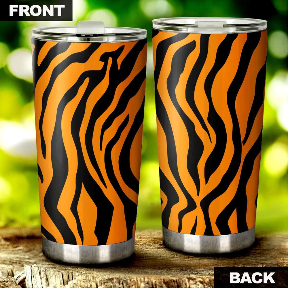 Skin Pattern Tiger Tumbler Stainless Steel - Gearcarcover - 2