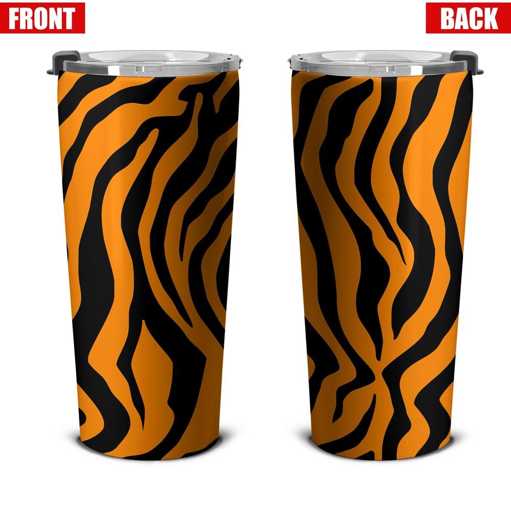 Skin Pattern Tiger Tumbler Stainless Steel - Gearcarcover - 4