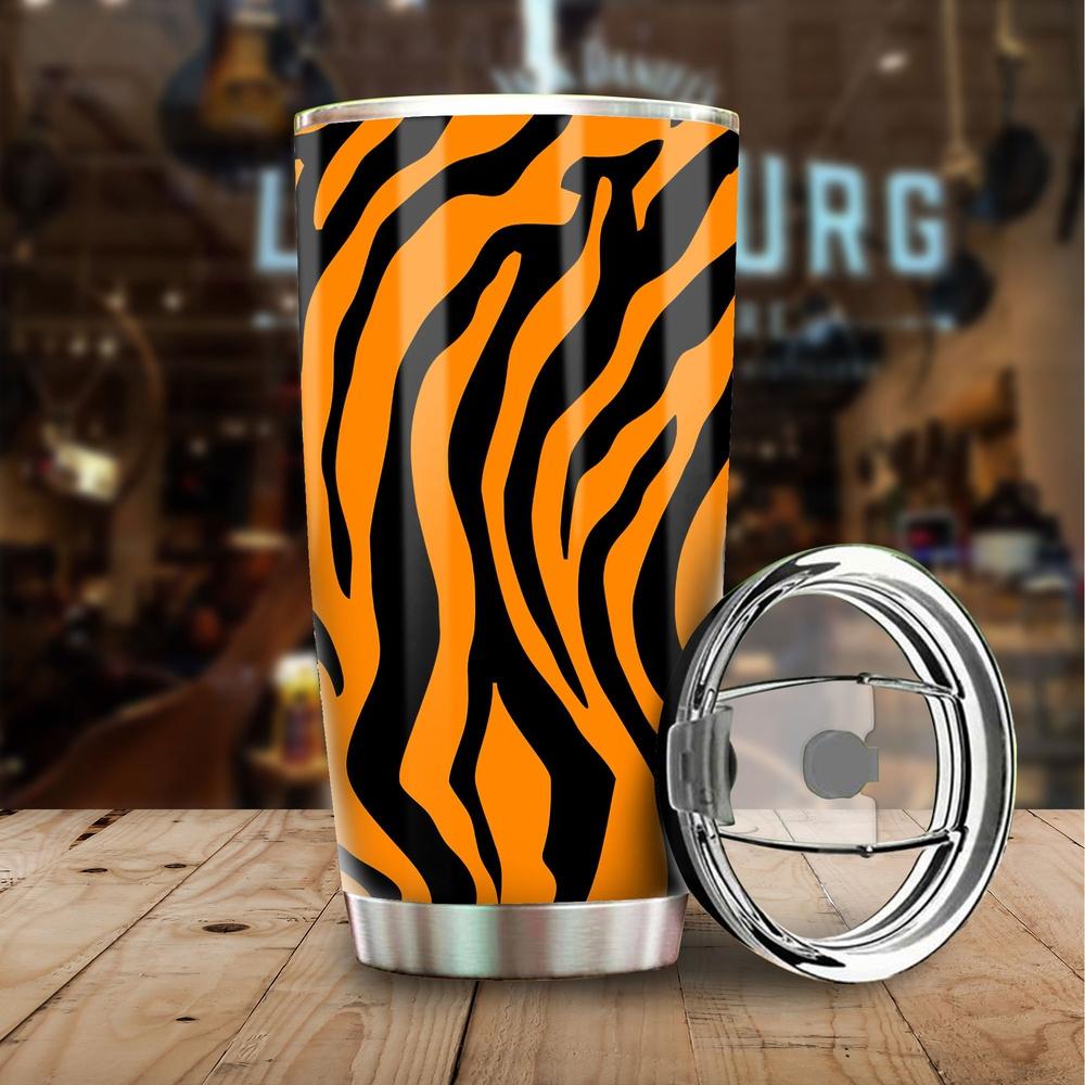 Skin Pattern Tiger Tumbler Stainless Steel - Gearcarcover - 1