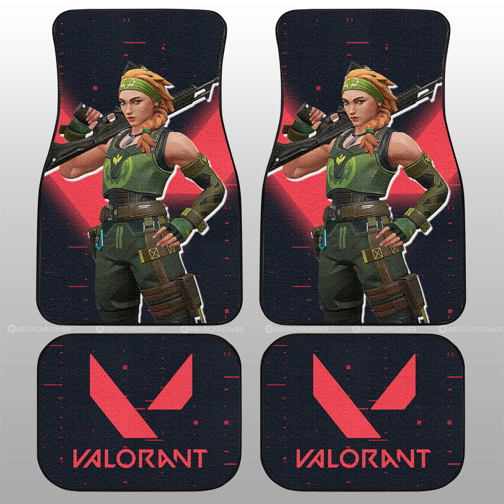 Skye Car Floor Mats Custom Valorant Agent - Gearcarcover - 1