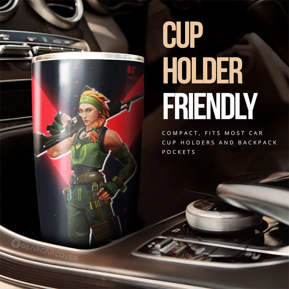 Skye Tumbler Cup Custom Valorant Agent - Gearcarcover - 2