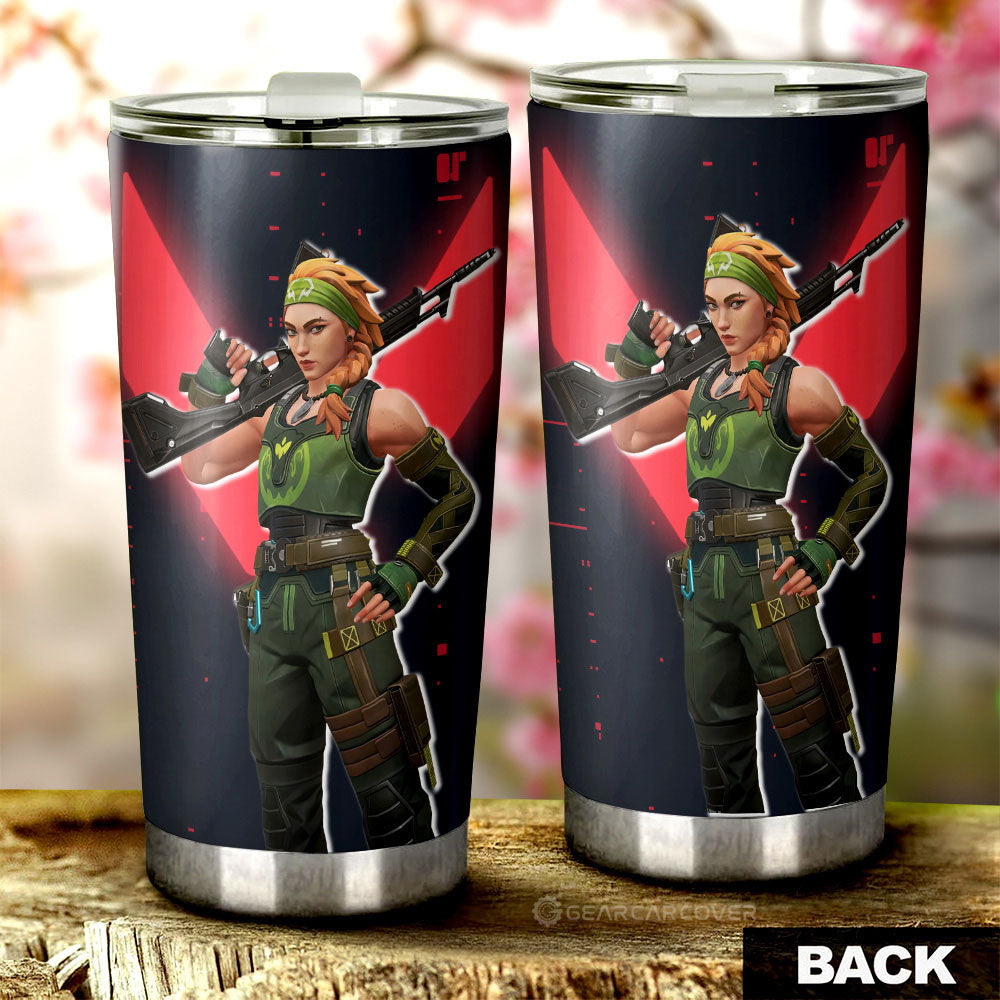 Skye Tumbler Cup Custom Valorant Agent - Gearcarcover - 3