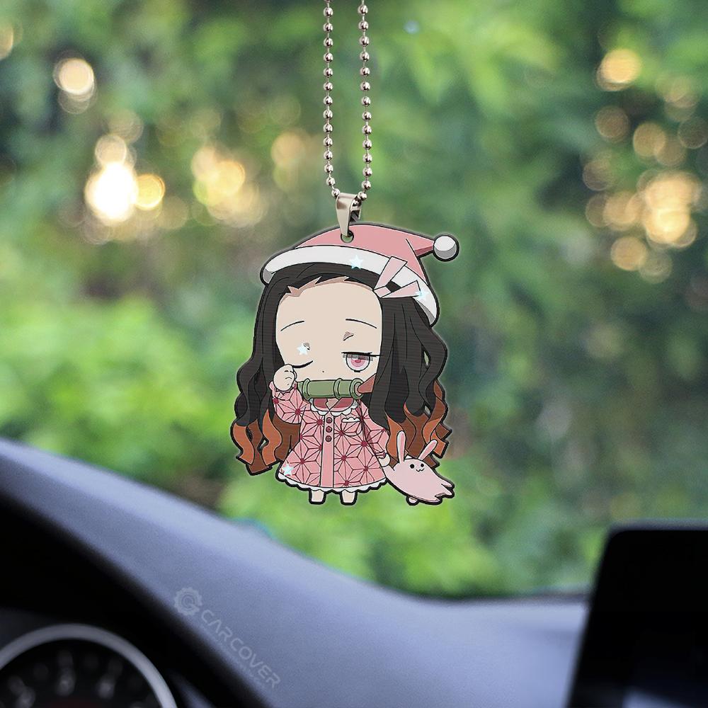 Sleepy Nezuko Ornament Custom Demon Slayer Anime Car Interior Accessories - Gearcarcover - 2