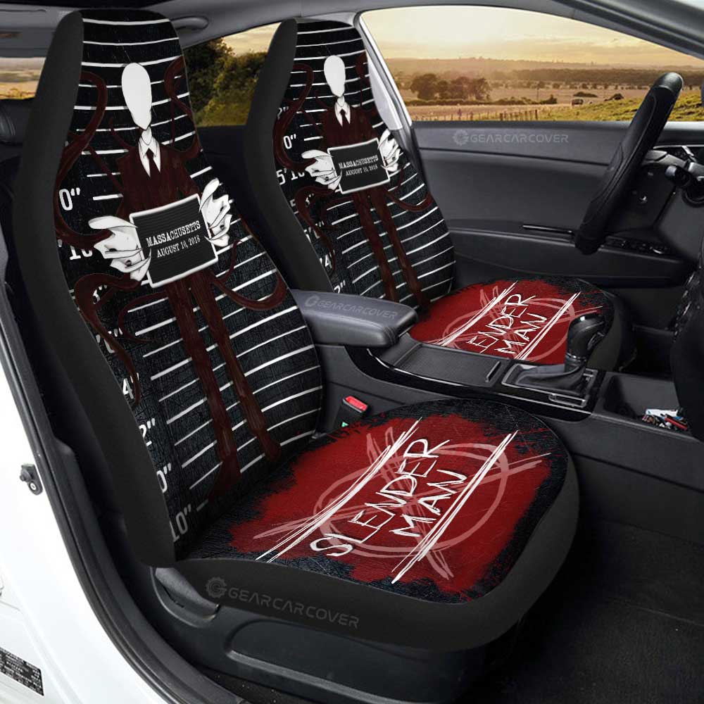 Slenderman From Slenderman Car Seat Covers Custom Horror Characters Car Accessories - Gearcarcover - 3