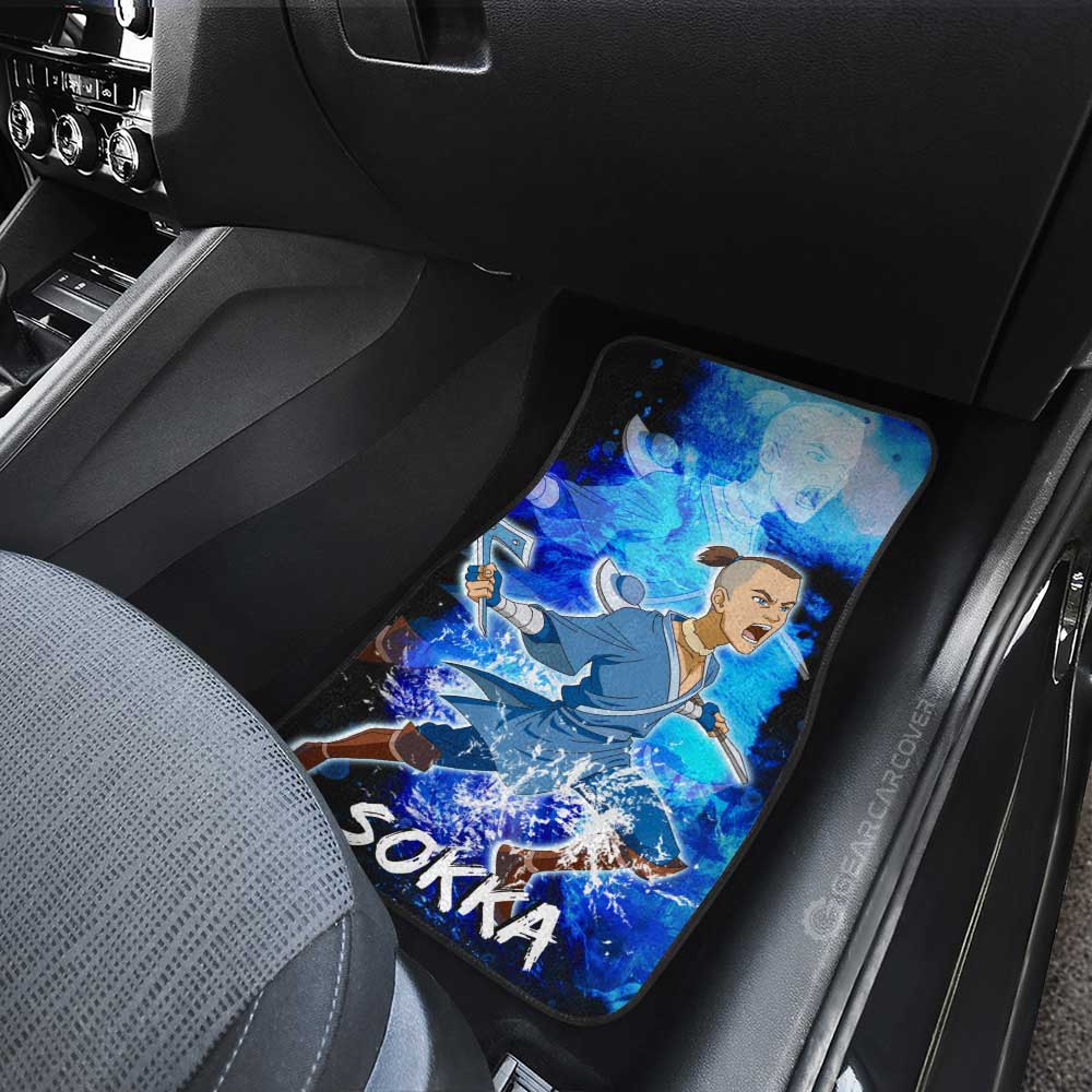 Sokka Car Floor Mats Custom Avatar The Last Airbender Anime - Gearcarcover - 3