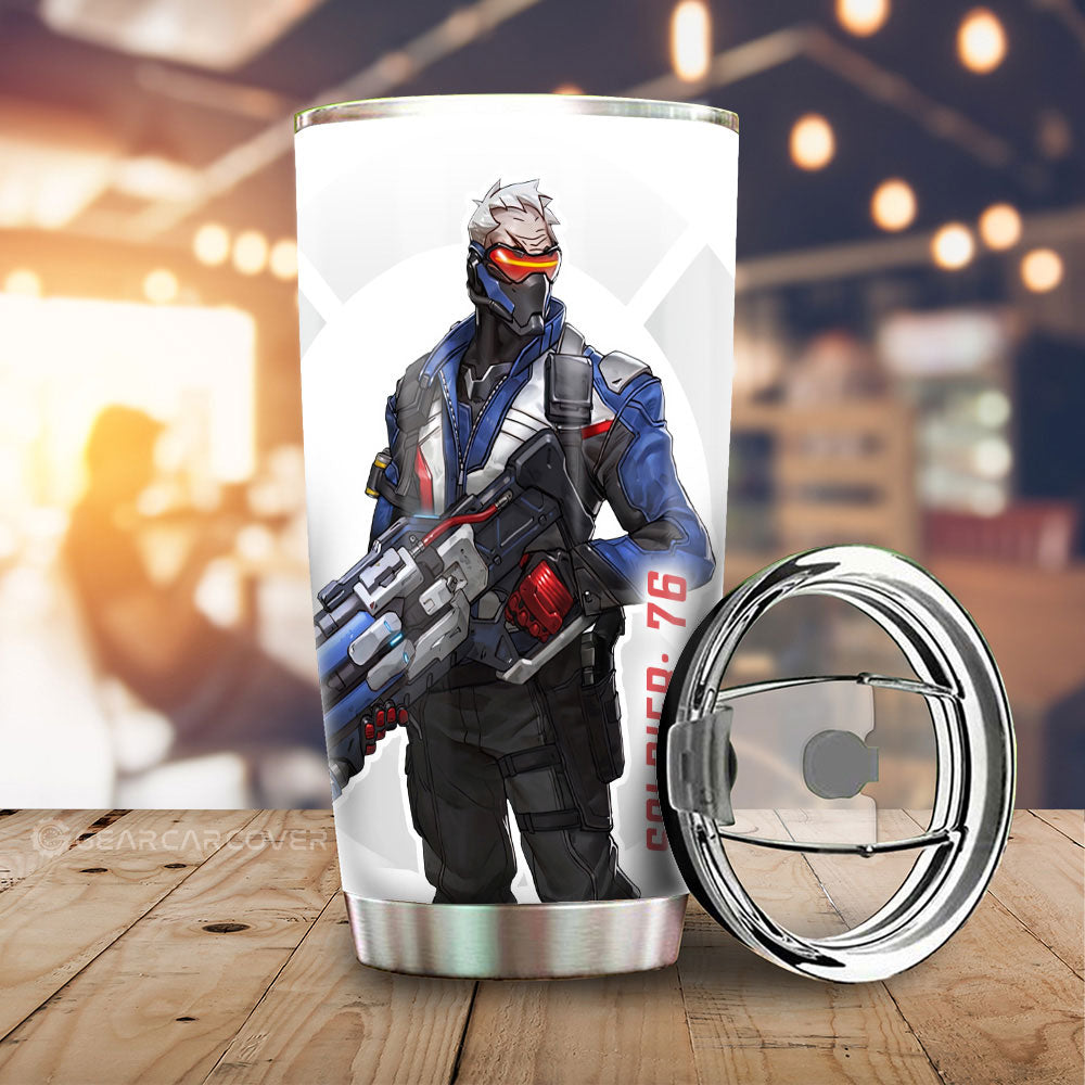 Soldier 76 Tumbler Cup Custom Overwatch - Gearcarcover - 1