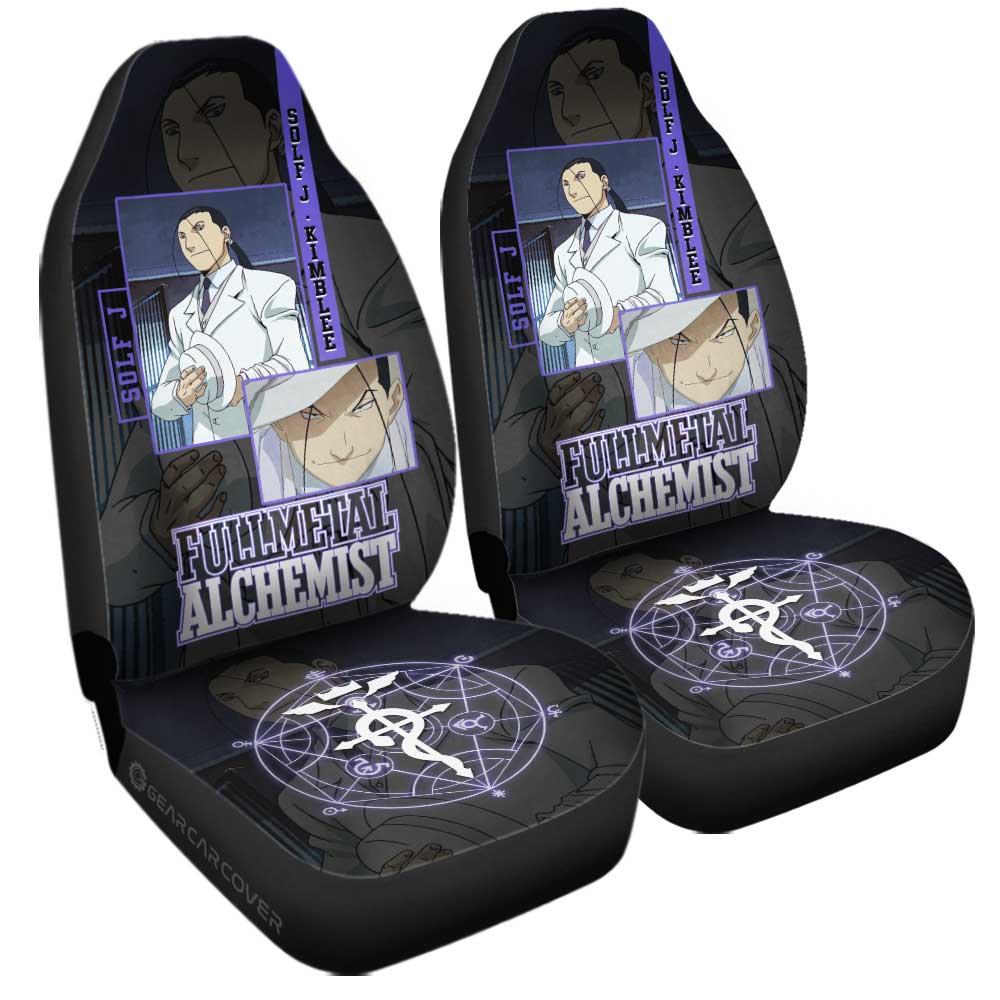 Solf J. Kimblee Car Seat Covers Custom Fullmetal Alchemist Anime - Gearcarcover - 3