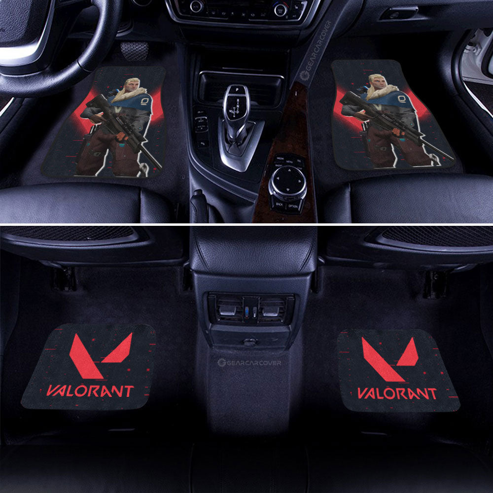 Sova Car Floor Mats Custom Valorant Agent - Gearcarcover - 2