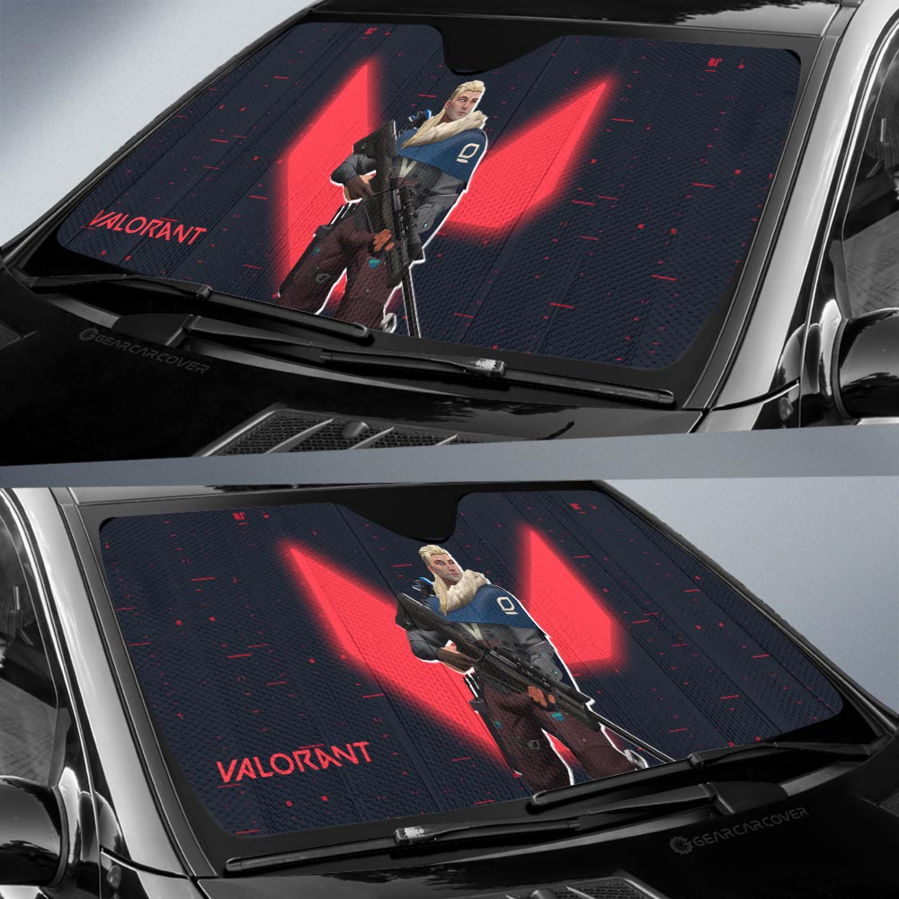 Sova Car Sunshade Custom Valorant Agent - Gearcarcover - 2