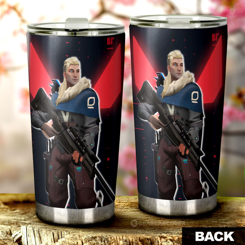 Sova Tumbler Cup Custom Valorant Agent - Gearcarcover - 3