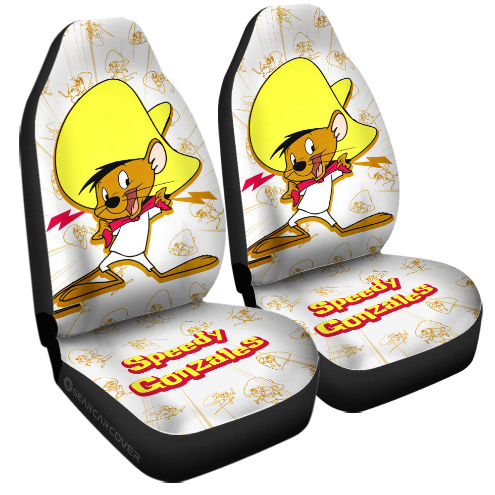 Speedy Gonzales Car Seat Covers Custom Cartoon Car Accessories - Gearcarcover - 3