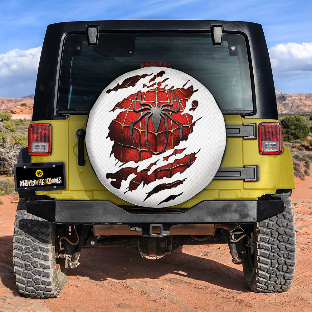 Spider Man Spare Tire Cover Custom Uniform Car Accessories - Gearcarcover - 2