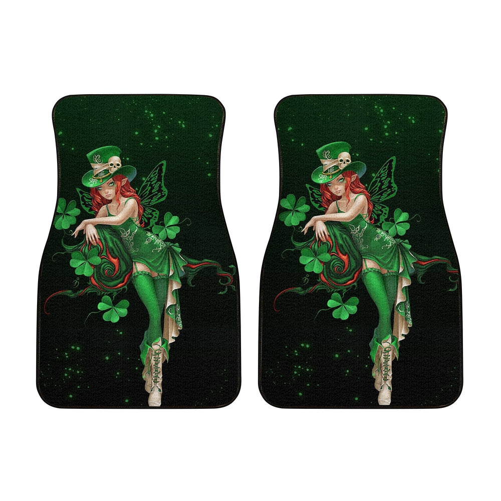 St. Patrick's Lucky Skull Shamrock Car Floor Mats - Gearcarcover - 2