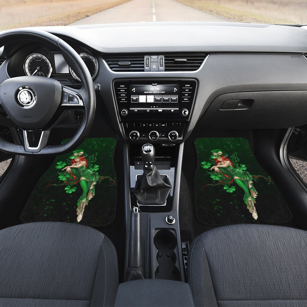 St. Patrick's Lucky Skull Shamrock Car Floor Mats - Gearcarcover - 4