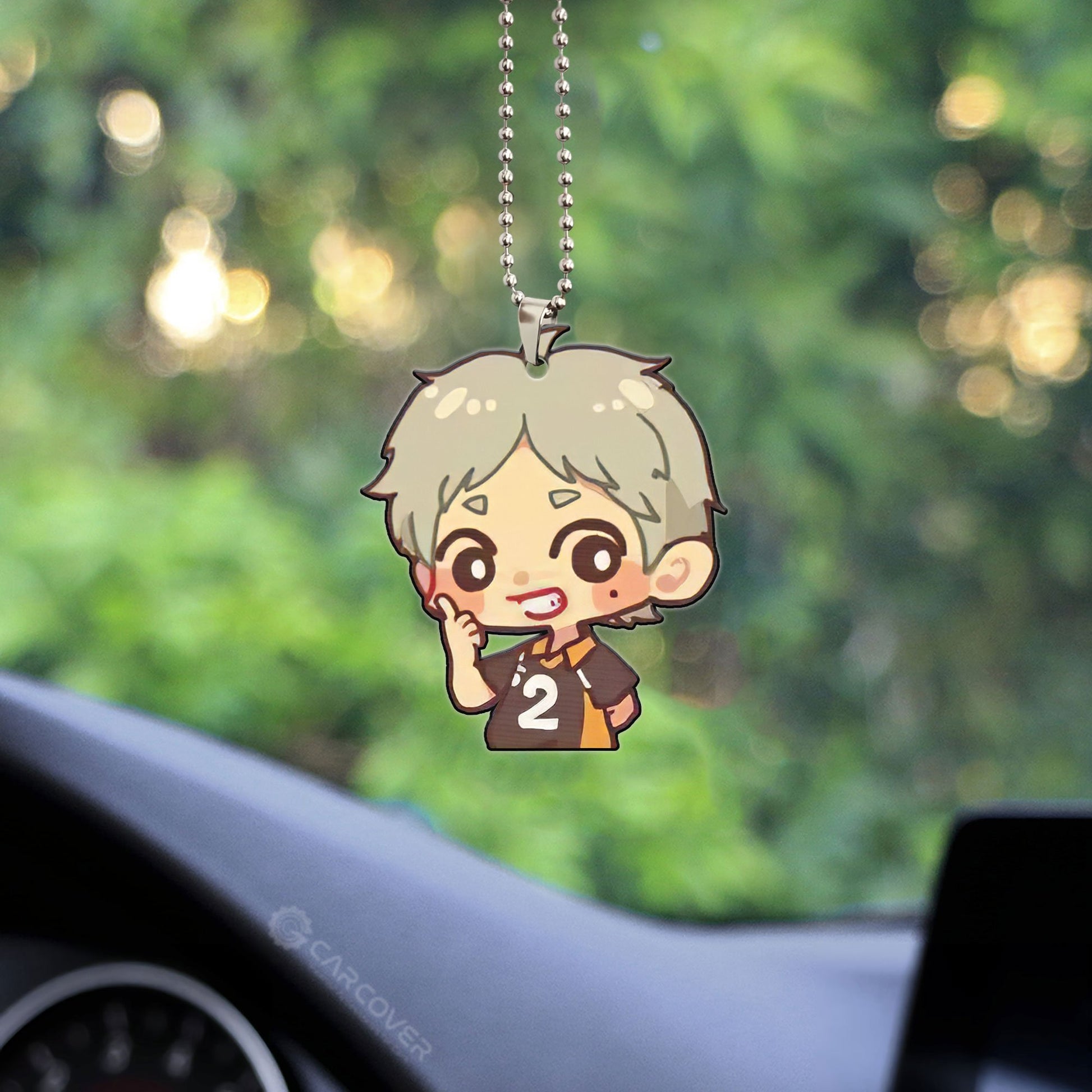 Sugawara Koshi Ornament Custom Anime Haikyuu Car Accessories - Gearcarcover - 2
