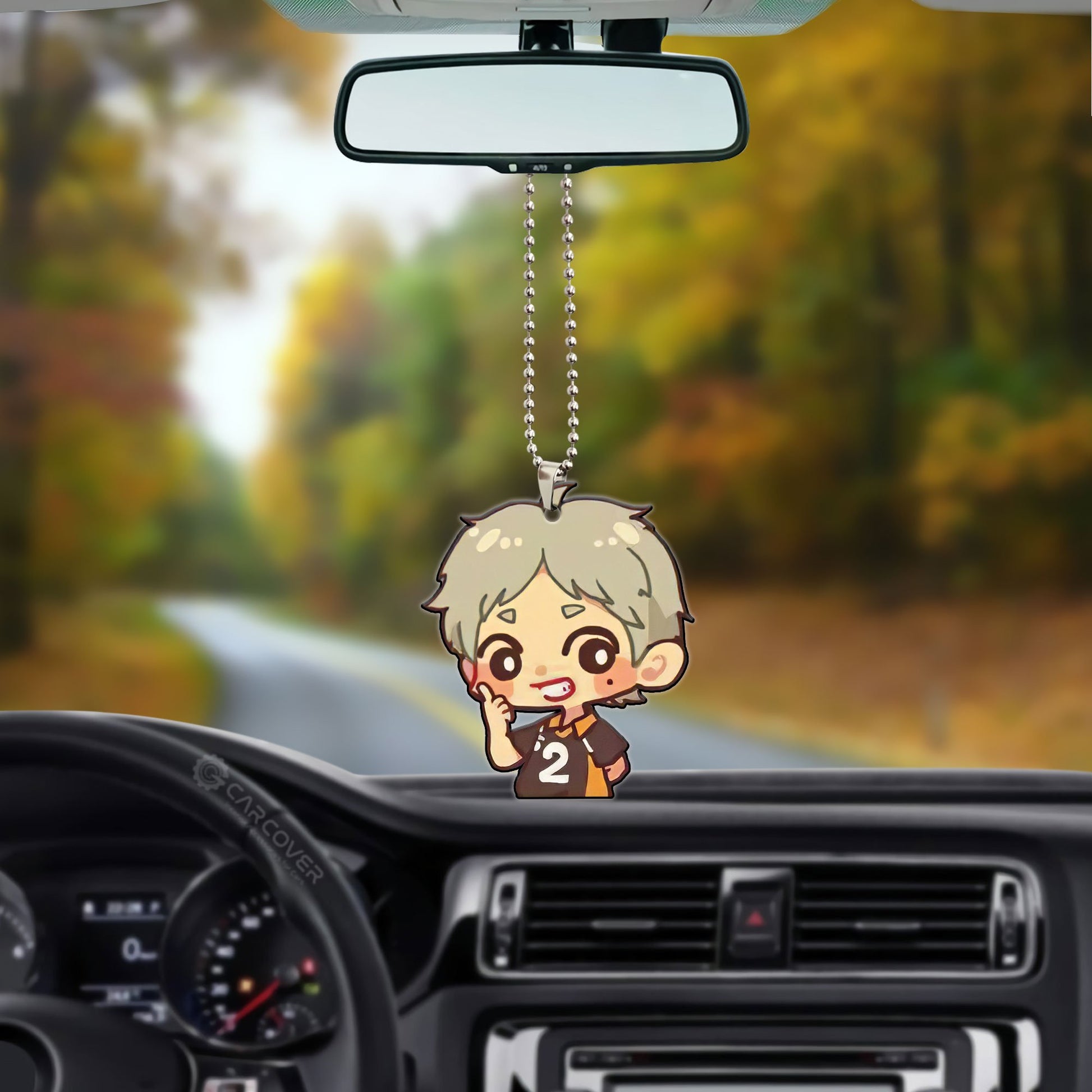 Sugawara Koshi Ornament Custom Anime Haikyuu Car Accessories - Gearcarcover - 3