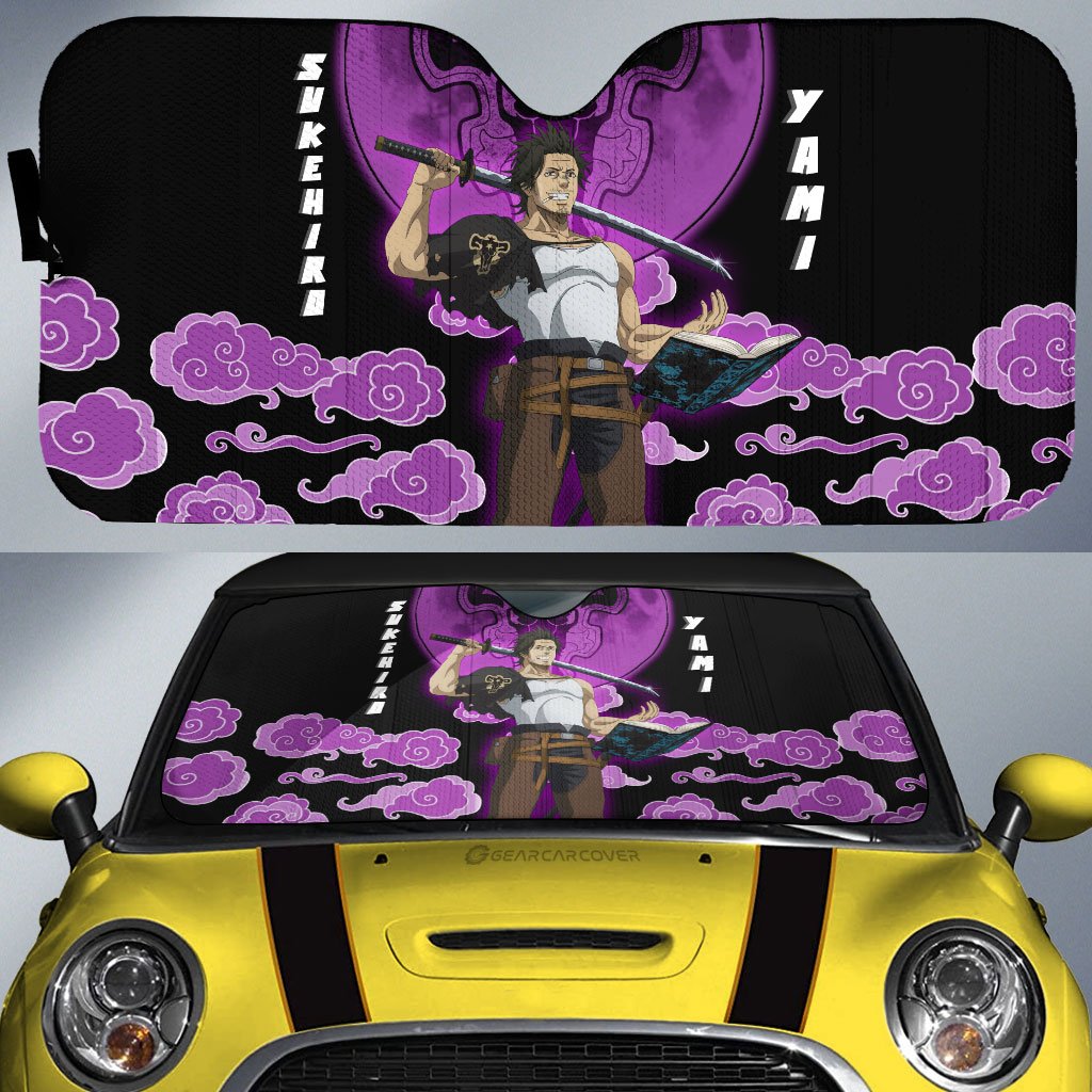 Sukehiro Yami Car Sunshade Custom Black Clover Anime Car Accessories - Gearcarcover - 1