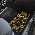 Sunflower Car Floor Mats Custom Personalized Name Car Accessories - Gearcarcover - 4