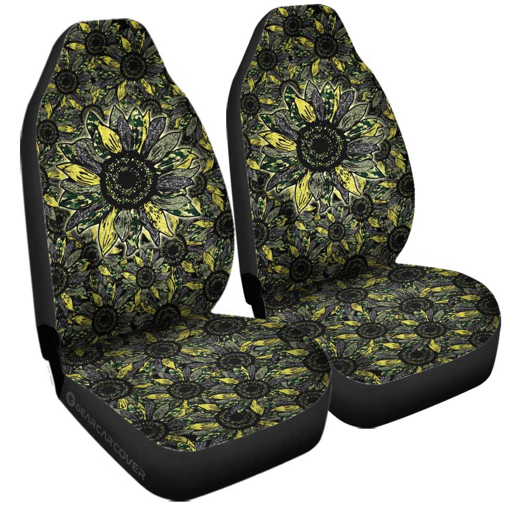 Sunflower Car Seat Covers Custom Car Decoration - Gearcarcover - 3