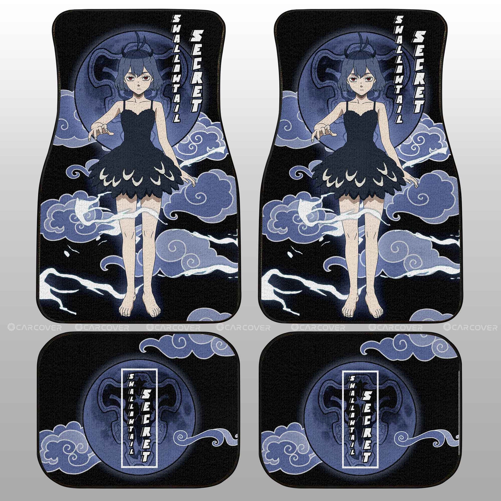 Swallowtail Secret Car Floor Mats Custom Black Clover Anime Car Accessories - Gearcarcover - 2