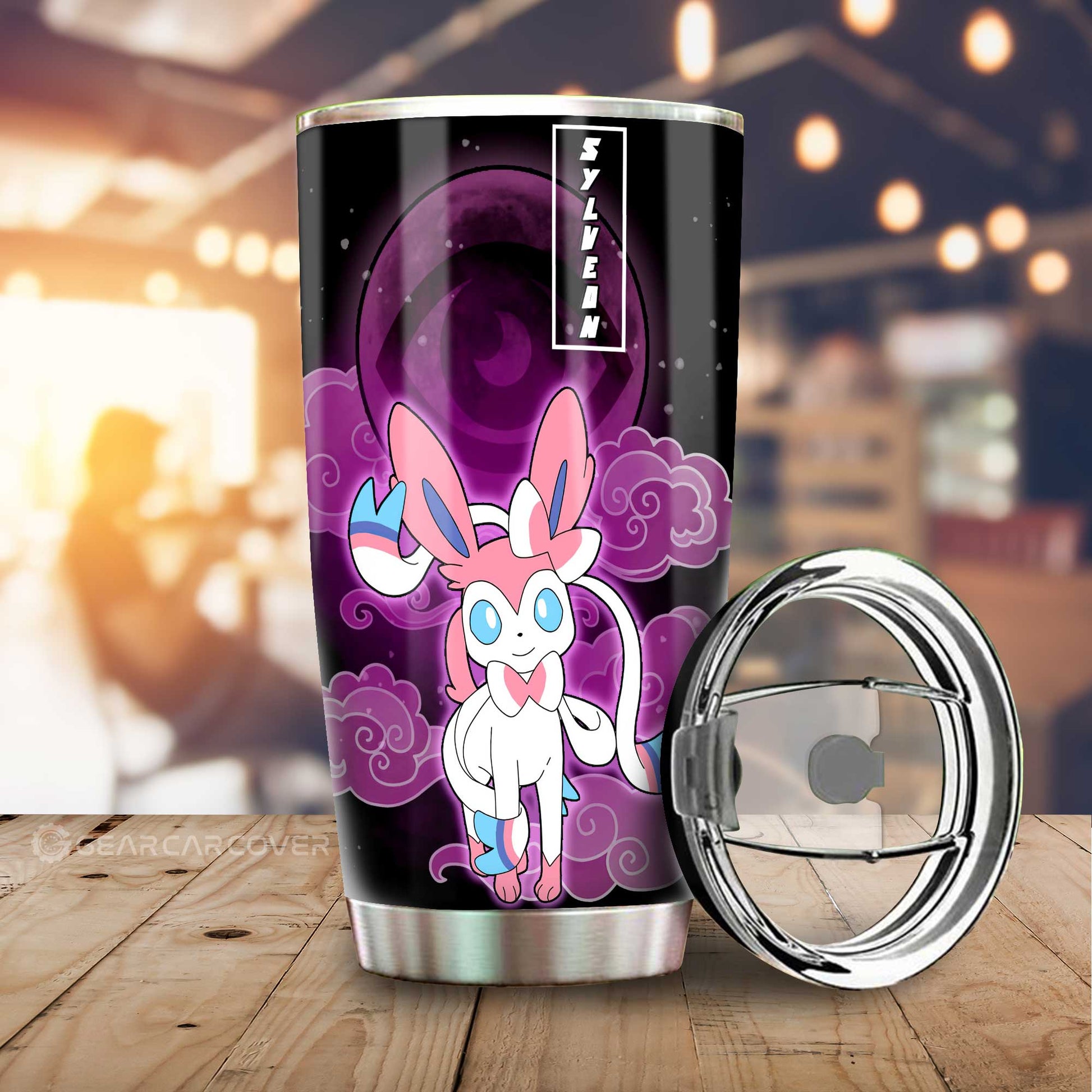 Sylveon Tumbler Cup Custom Anime Pokemon - Gearcarcover - 1