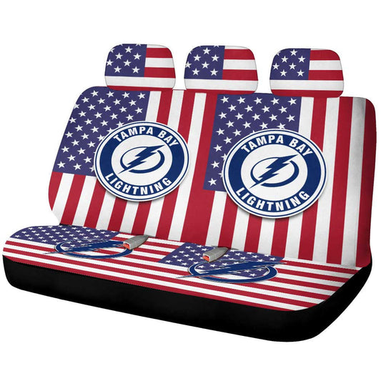 Tampa Bay Lightning Car Back Seat Cover Custom Car Accessories - Gearcarcover - 1