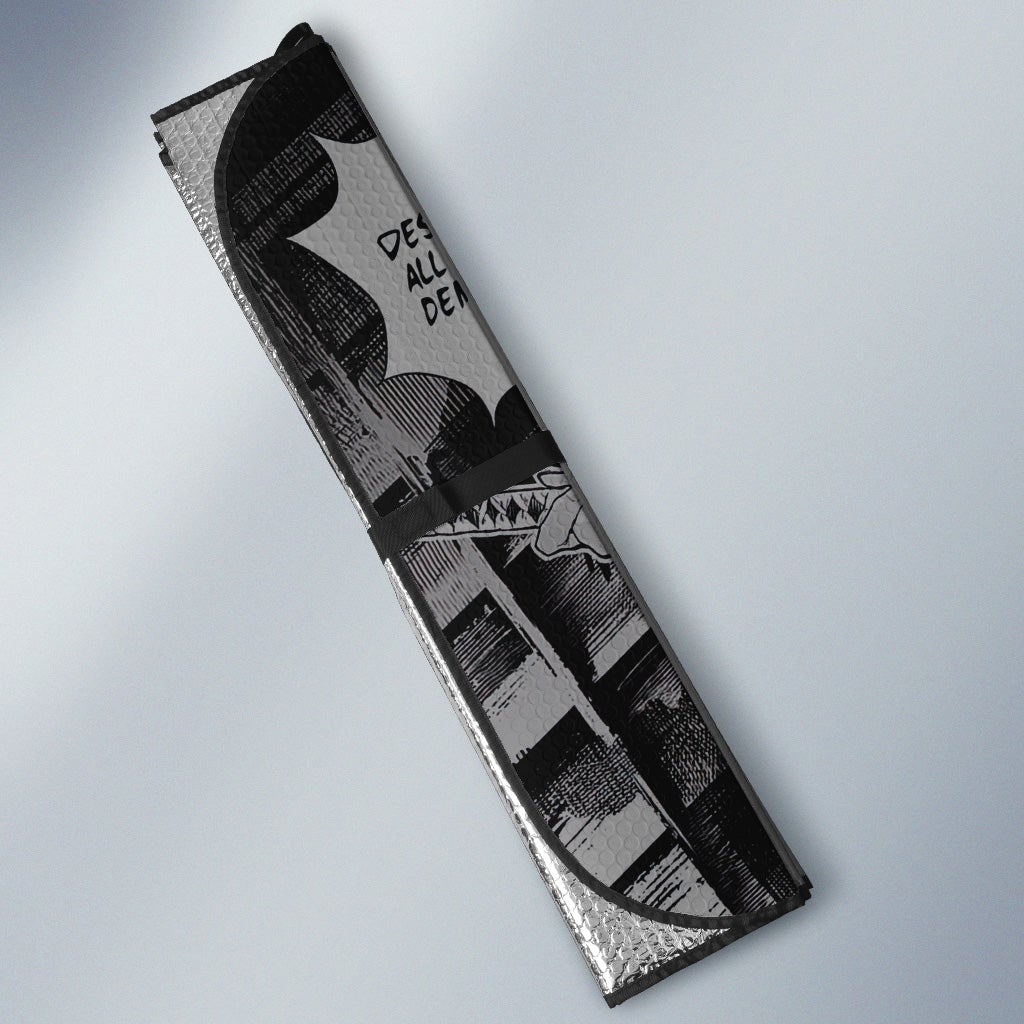 Tanjiro And Giyuu Car Sunshade Custom Demon Slayer Anime Mix Mangas - Gearcarcover - 3