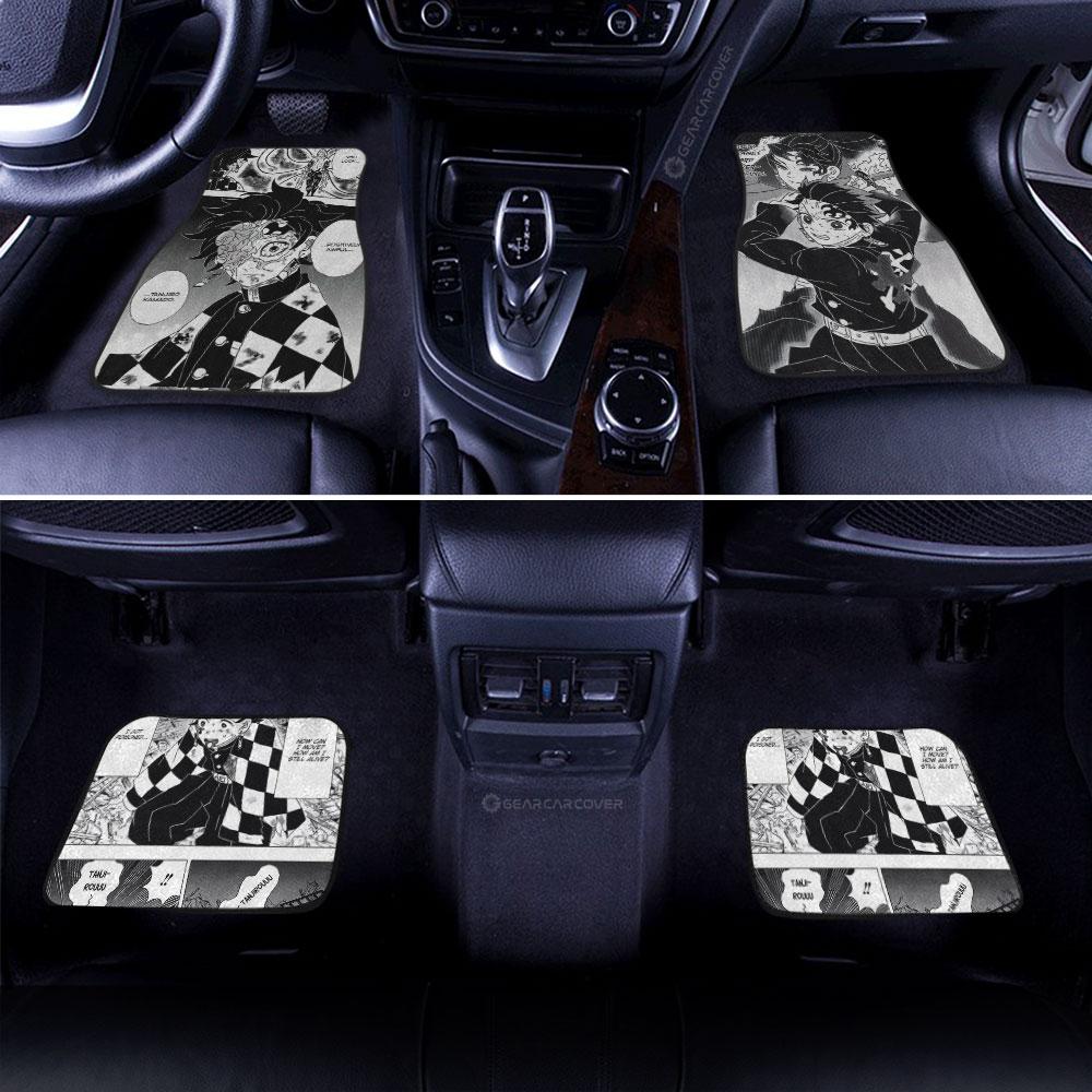 Tanjiro Car Floor Mats Custom Kimetsu No Yaiba Manga Car Accessories - Gearcarcover - 3