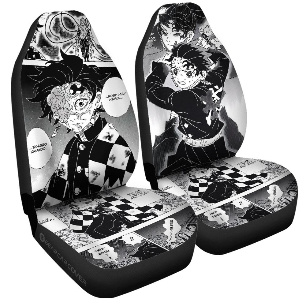 Tanjiro Car Seat Covers Custom Kimetsu No Yaiba Manga Car Accessories - Gearcarcover - 3