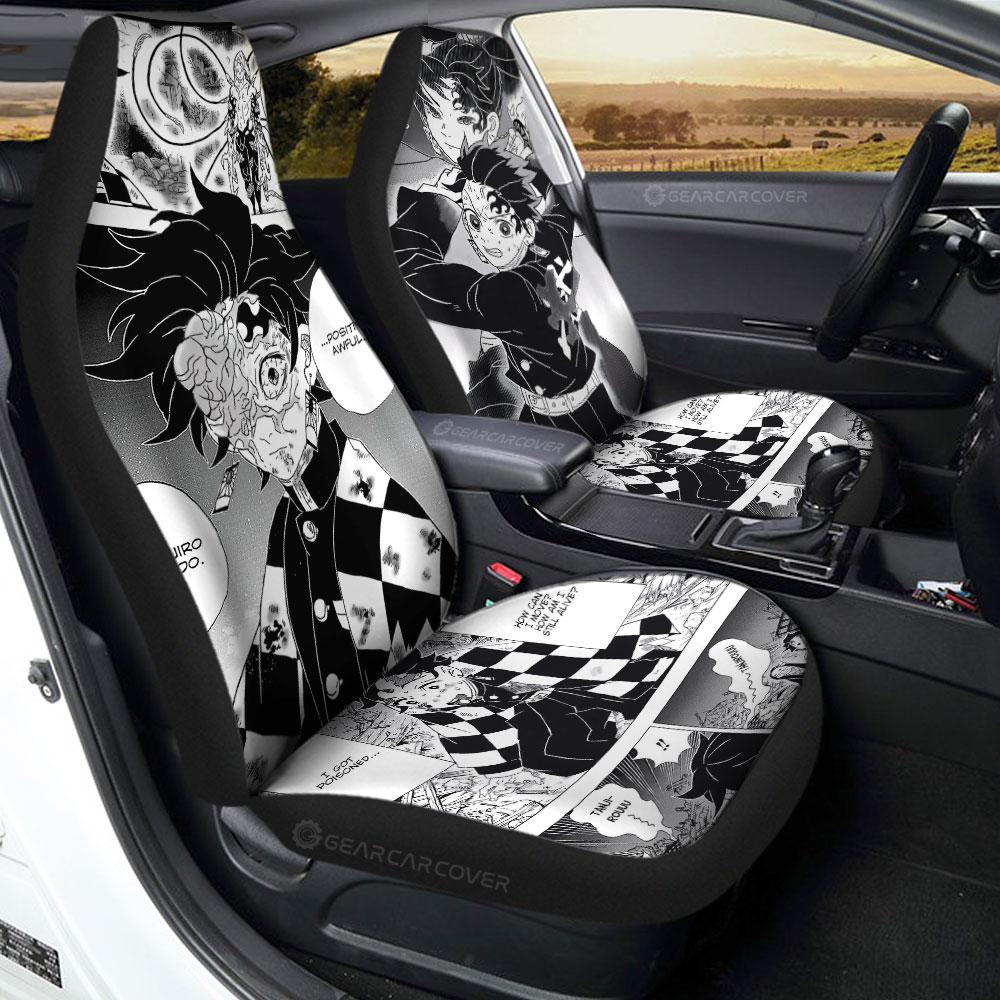Tanjiro Car Seat Covers Custom Kimetsu No Yaiba Manga Car Accessories - Gearcarcover - 1