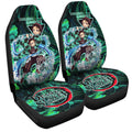 Tanjiro Kamado Car Seat Covers Custom Demon Slayer Car Accessories For Fans - Gearcarcover - 3