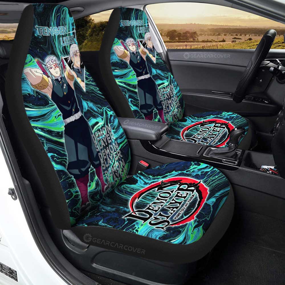Tengen Uzui Car Seat Covers Custom Demon Slayer Anime Car Accessories - Gearcarcover - 2