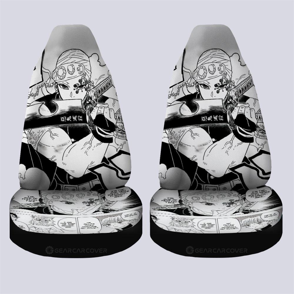 Tengen Uzui Car Seat Covers Custom Kimetsu No Yaiba Manga Car Accessories - Gearcarcover - 4