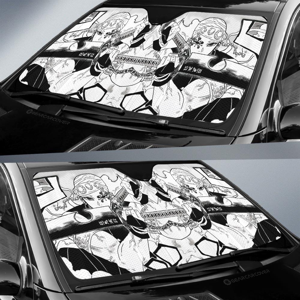 Tengen Uzui Car Sunshade Custom Kimetsu No Yaiba Manga Car Accessories - Gearcarcover - 2