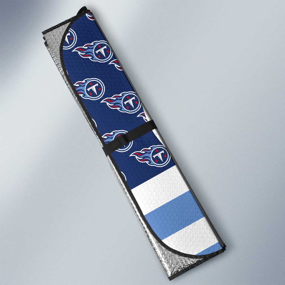 Tennessee Titans Car Sunshade Custom US Flag Style - Gearcarcover - 3