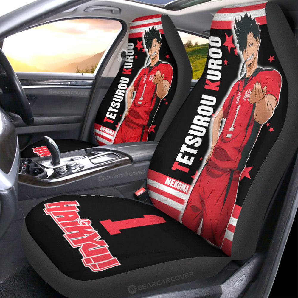Tetsurou Kuroo Car Seat Covers Custom Haikyuu Anime Car Accessories - Gearcarcover - 3