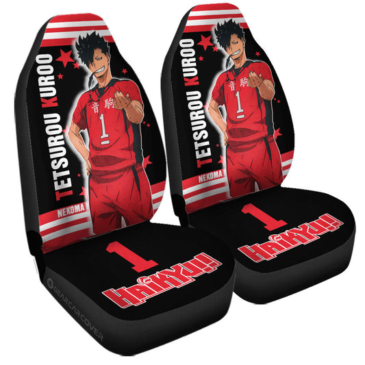 Tetsurou Kuroo Car Seat Covers Custom Haikyuu Anime Car Accessories - Gearcarcover - 1