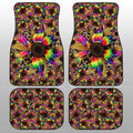 Tie Dye Sunflower Car Floor Mats Custom Car Accessories - Gearcarcover - 2